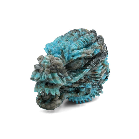 Starborn Patagonia Turquoise Dragon Head Carving (152.5ct) - 1 Piece
