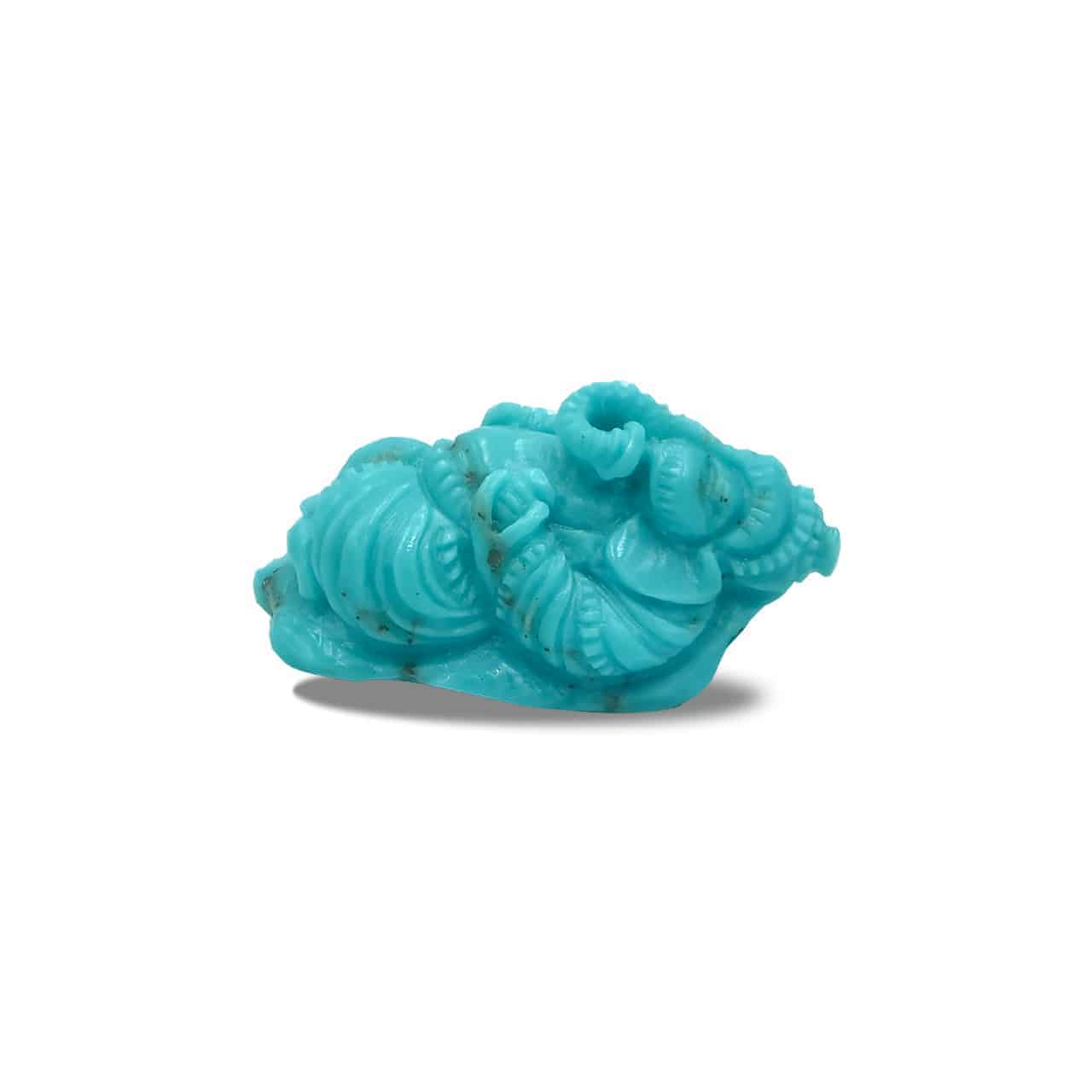 Starborn Hand Carved Turquoise Ganesh (46ct) - 1 Piece