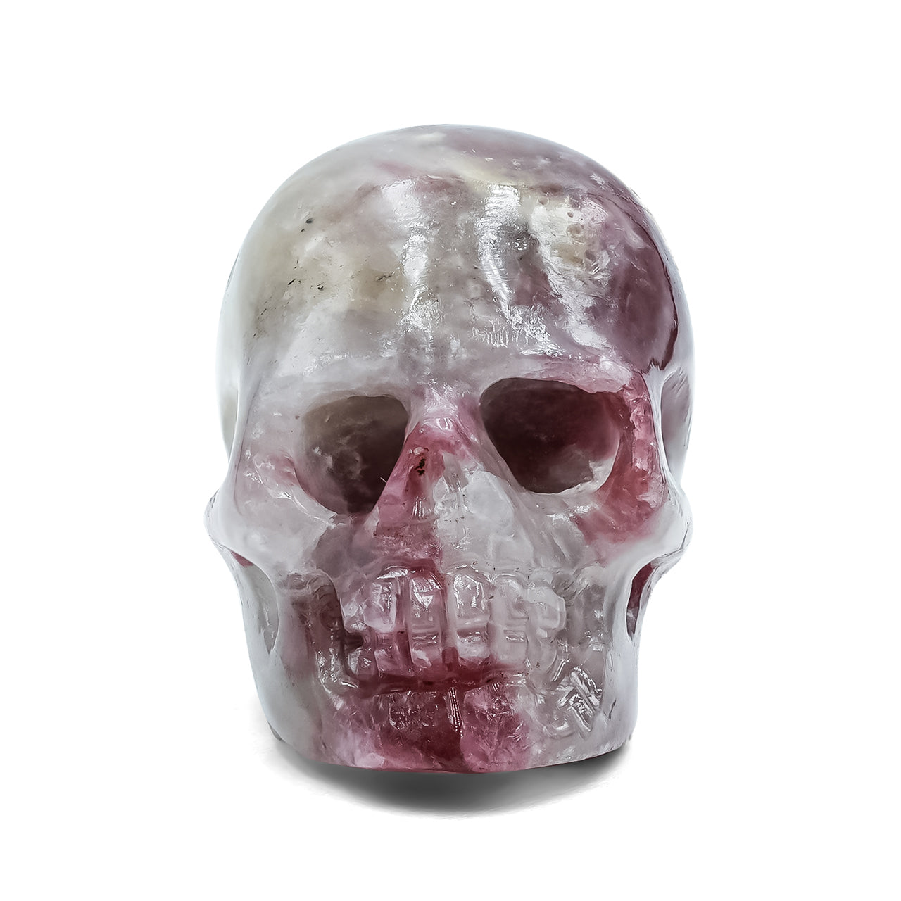 Starborn Carved Rubellite Tourmaline Skull from Paraiba 130ct - 1 Piece
