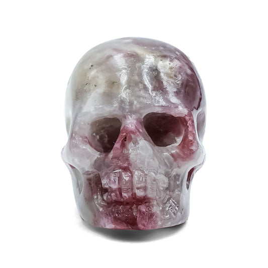 Starborn Carved Rubellite Tourmaline Skull from Paraiba 130ct - 1 Piece