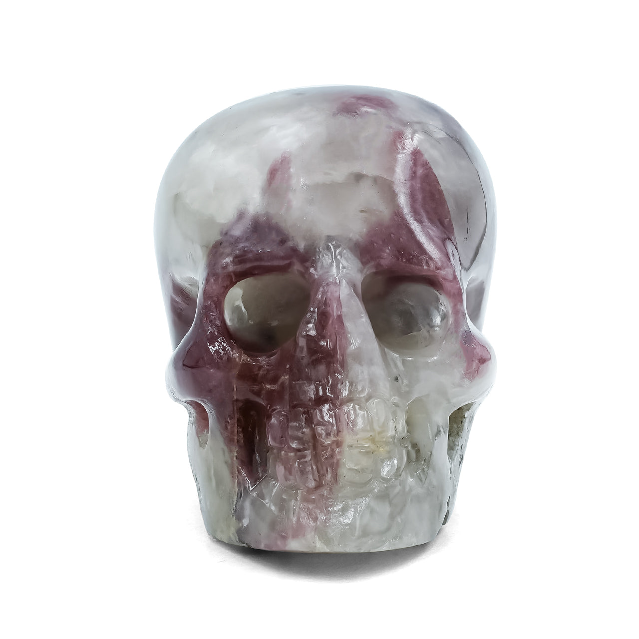 Starborn Rubellite Tourmaline from Paraiba Hand Carved Skull 319ct - 1 Piece