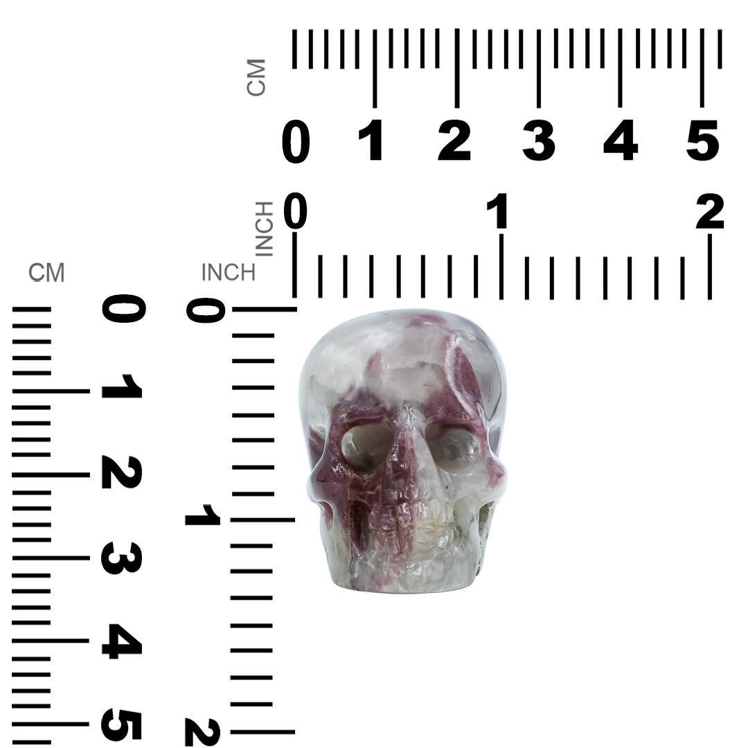 Starborn Rubellite Tourmaline from Paraiba Hand Carved Skull 319ct - 1 Piece