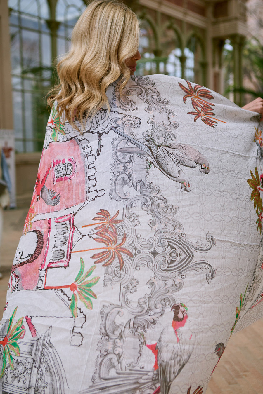 Tropical Vacation Print Scarf