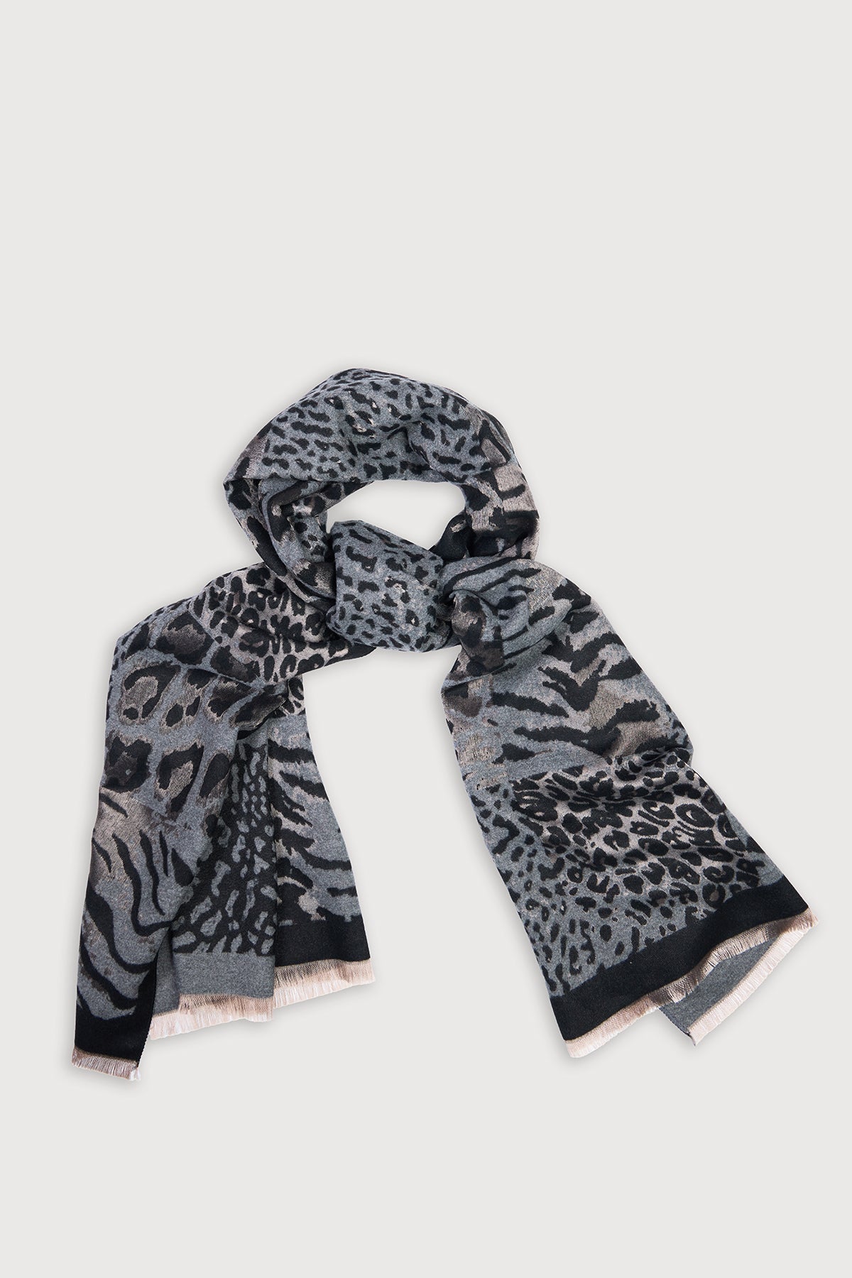 Animal Print Reversible Scarf