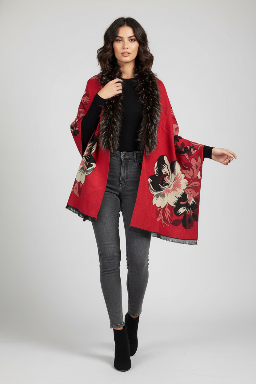 Bloom Reversible Fur Scarf
