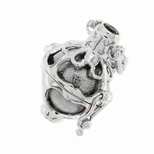 Starborn Moldavite & Muonionalusta Meteorite Pendant in Sterling Silver