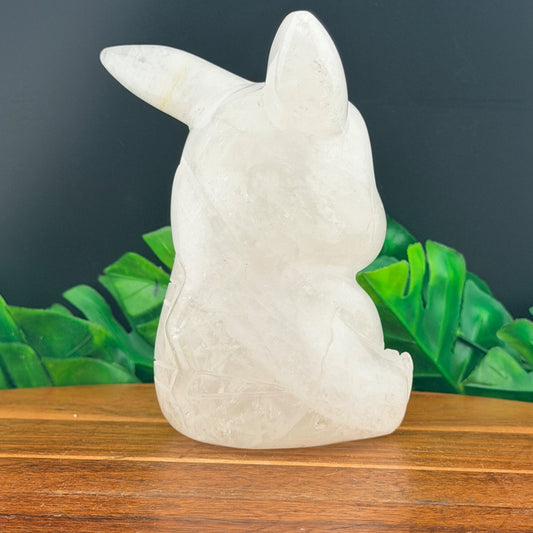 Clear Quartz Pikachu Carving