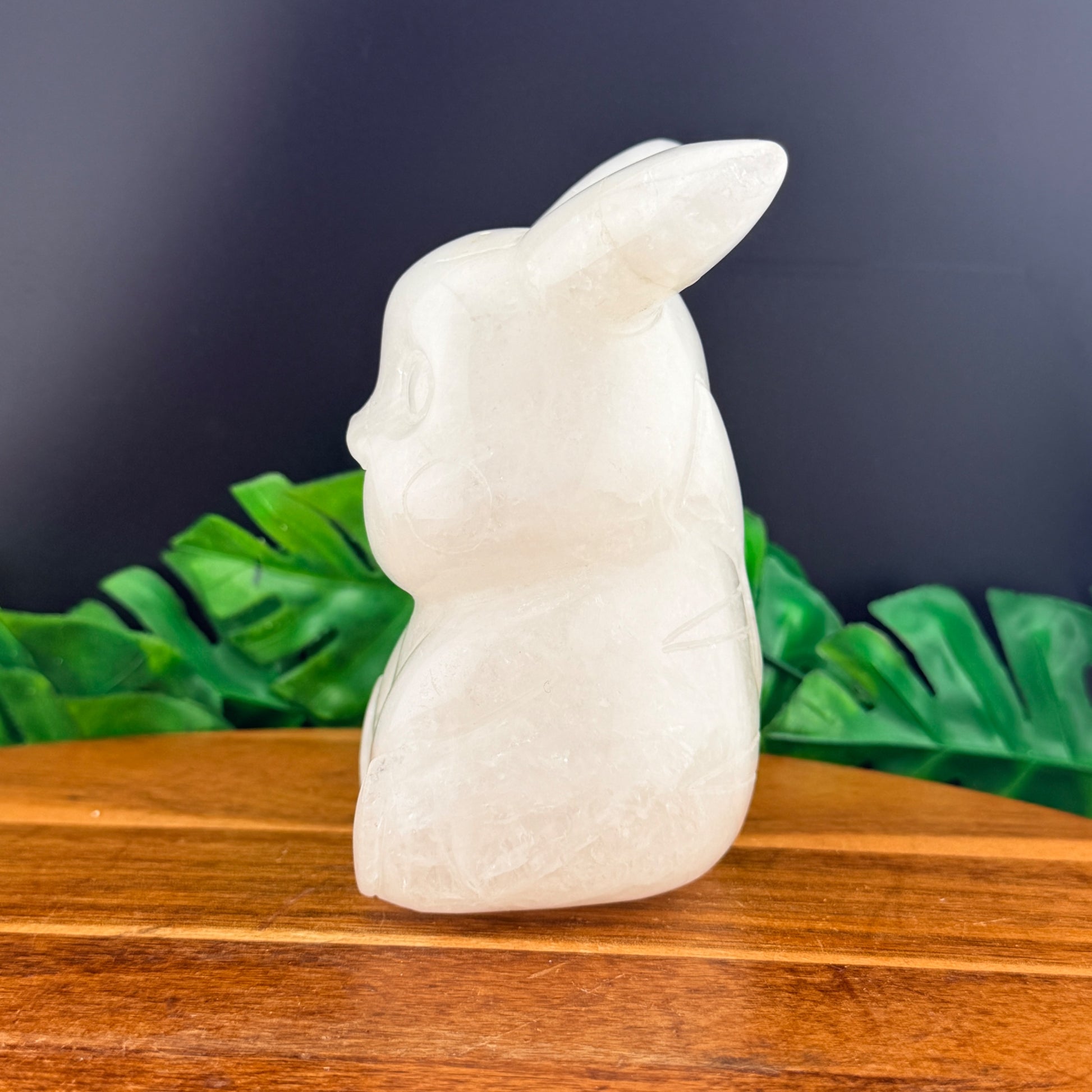 Clear Quartz Pikachu Carving