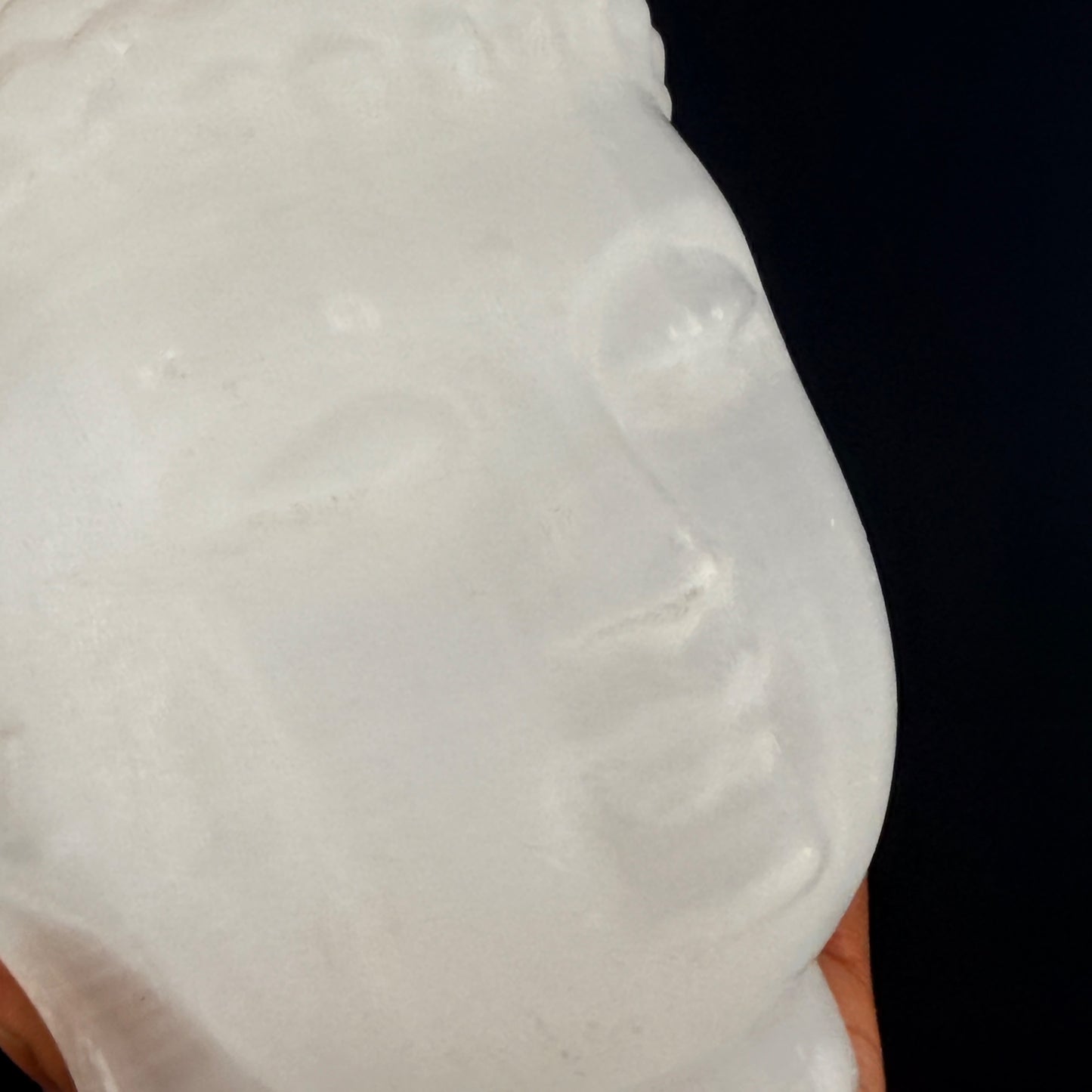 Satin Spar Buddha Bust