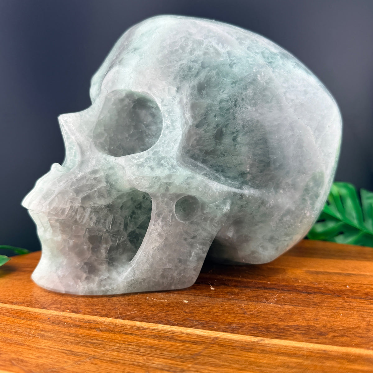 XL Rainbow Fluorite Skull