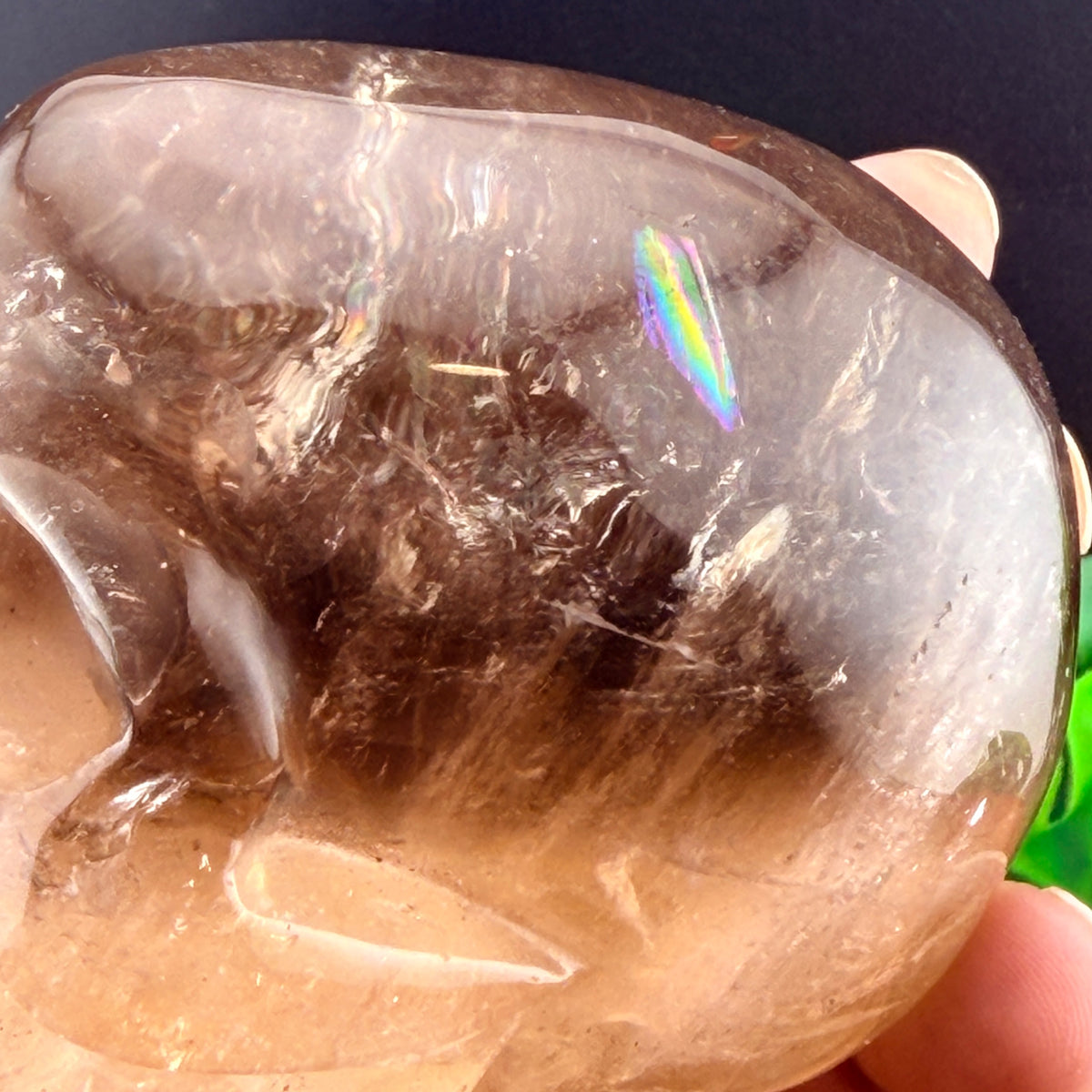 Two Tone Smoky Quartz Skull