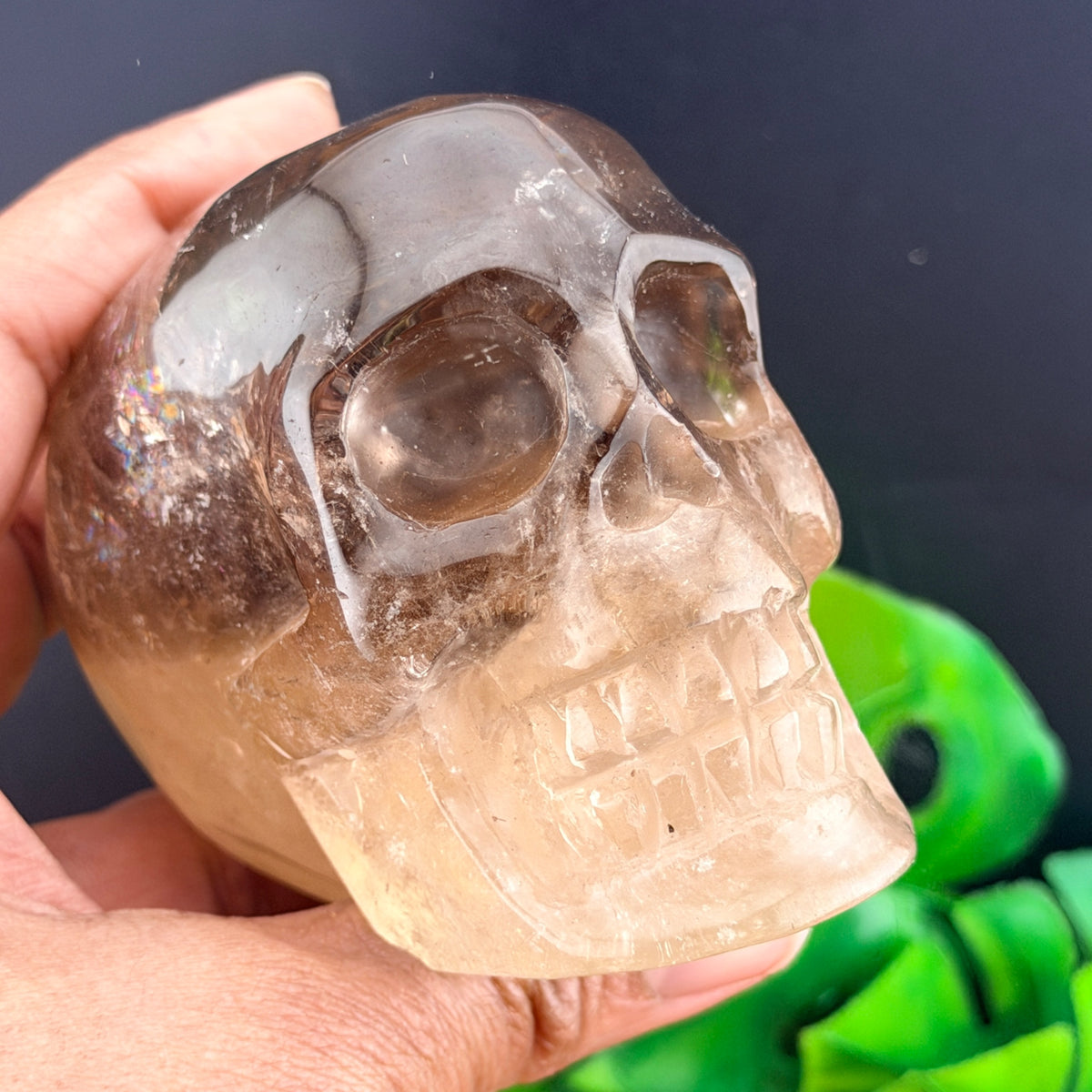 Two Tone Smoky Quartz Skull