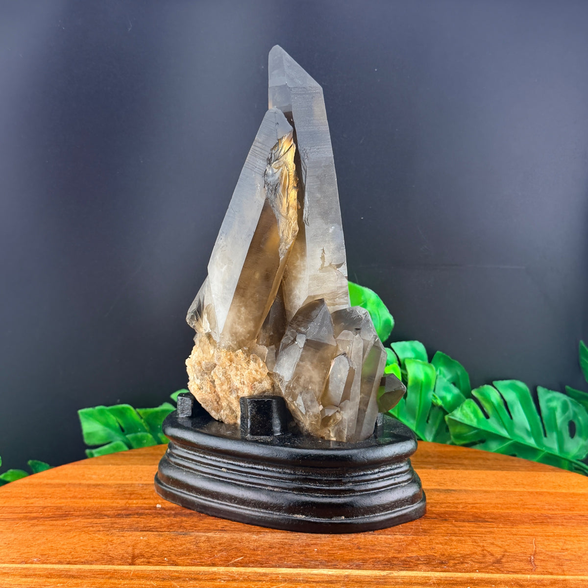 Smoky HT Citrine Cluster