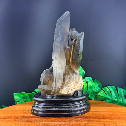 Smoky HT Citrine Cluster