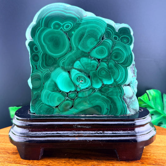 Malachite Freeform with Stand