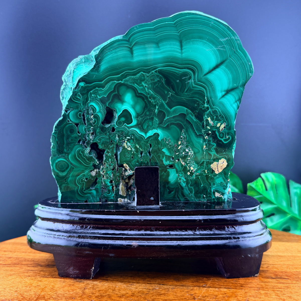 Malachite Freeform with Stand