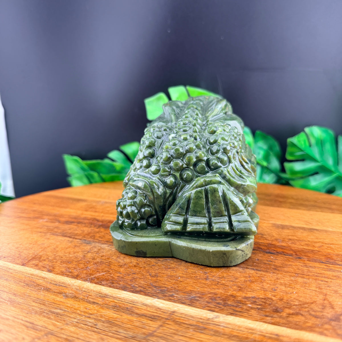 Green Jade Chinese Money Toad