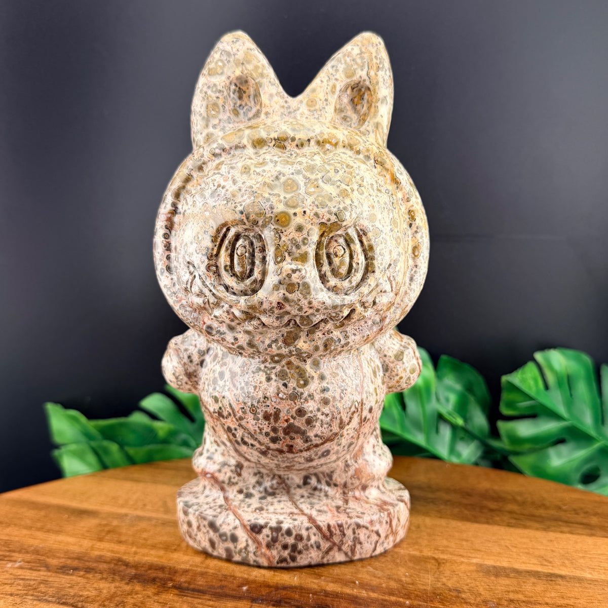Leopard Skin Jasper Labubu