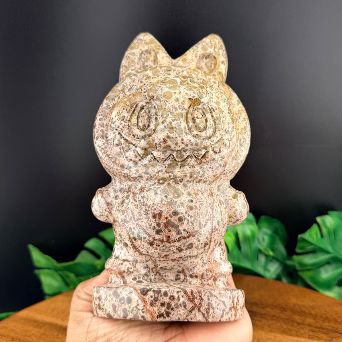Leopard Skin Jasper Labubu