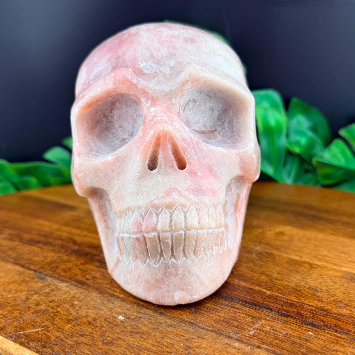 Pink Opal Skull
