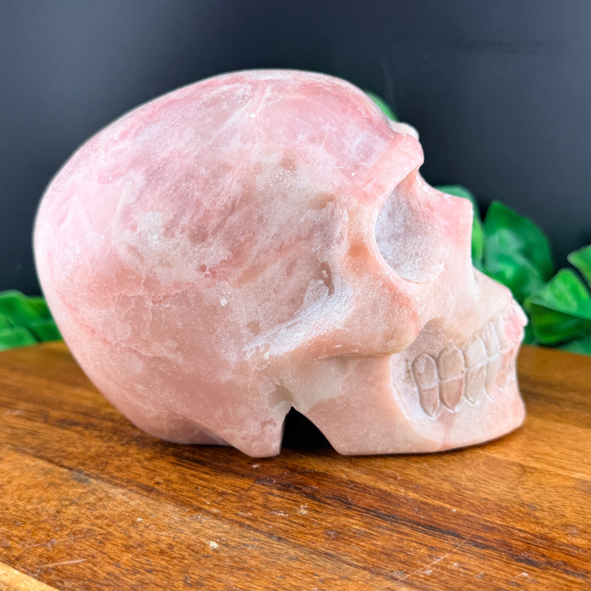 Pink Opal Skull