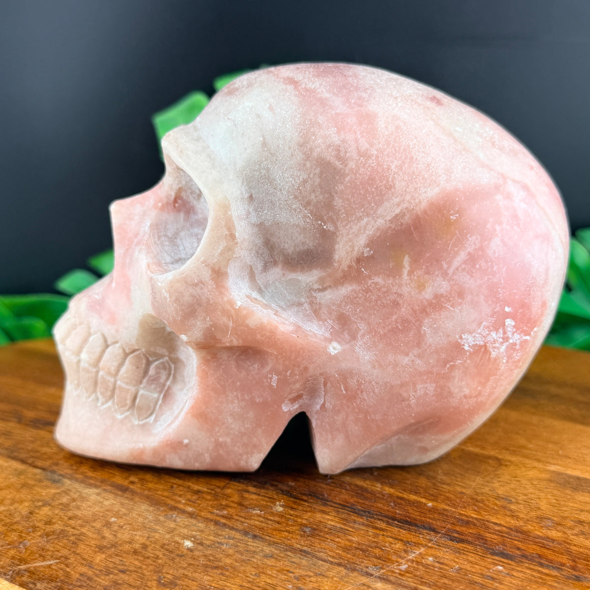 Pink Opal Skull