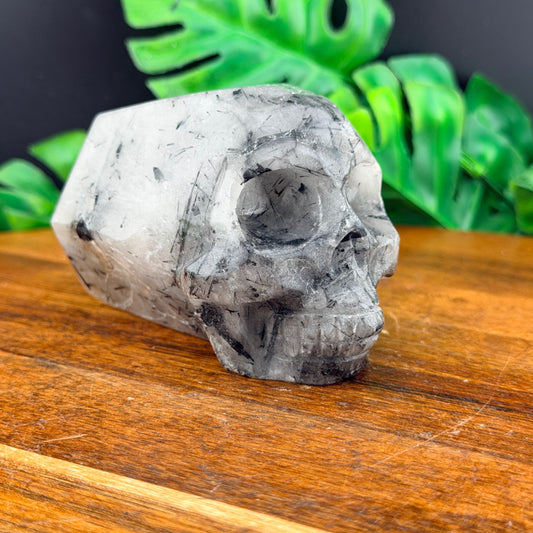 Black Tourmaline Skull Point