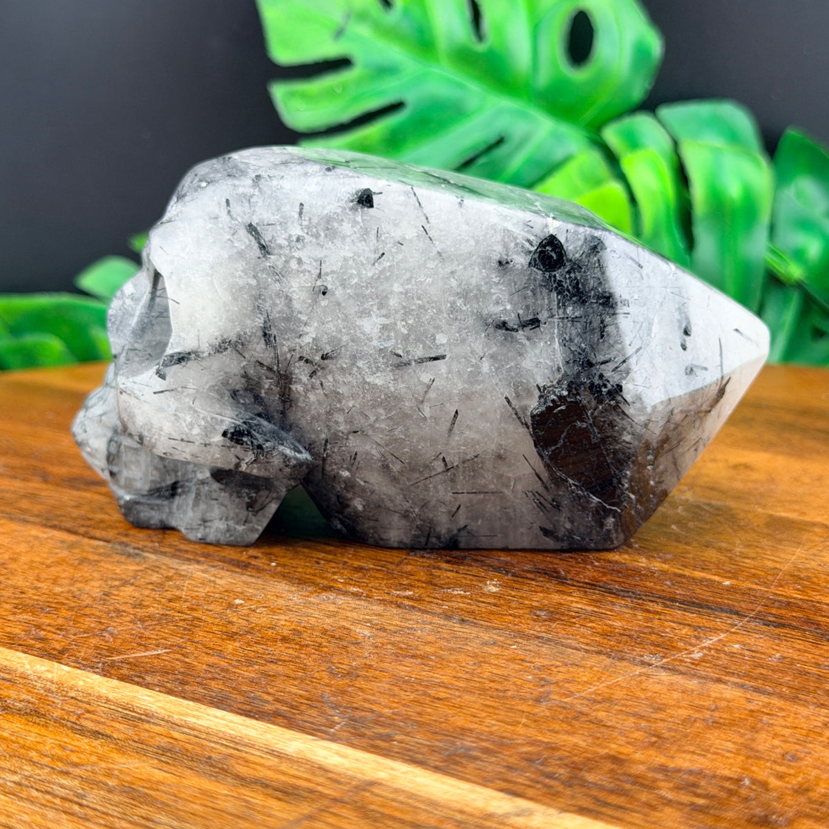 Black Tourmaline Skull Point