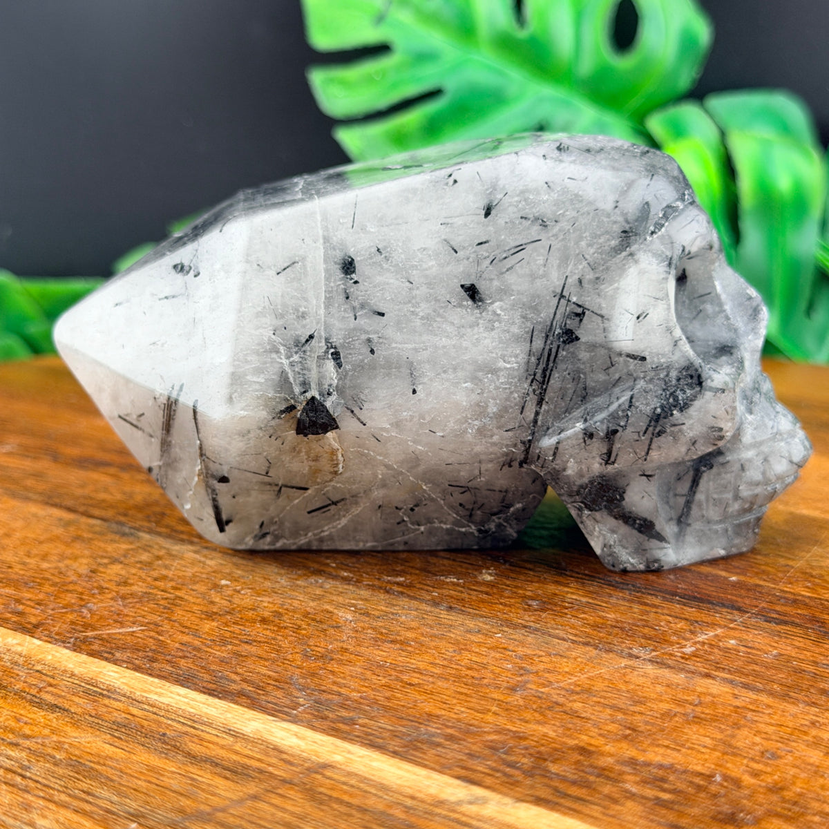 Black Tourmaline Skull Point