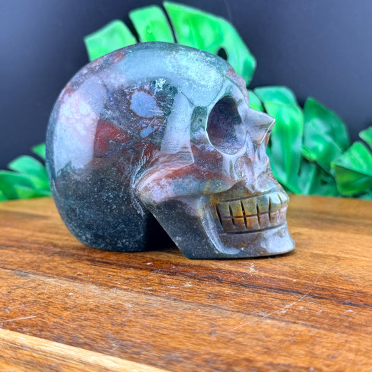 Ocean Jasper Skull