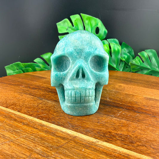Amazonite Skull