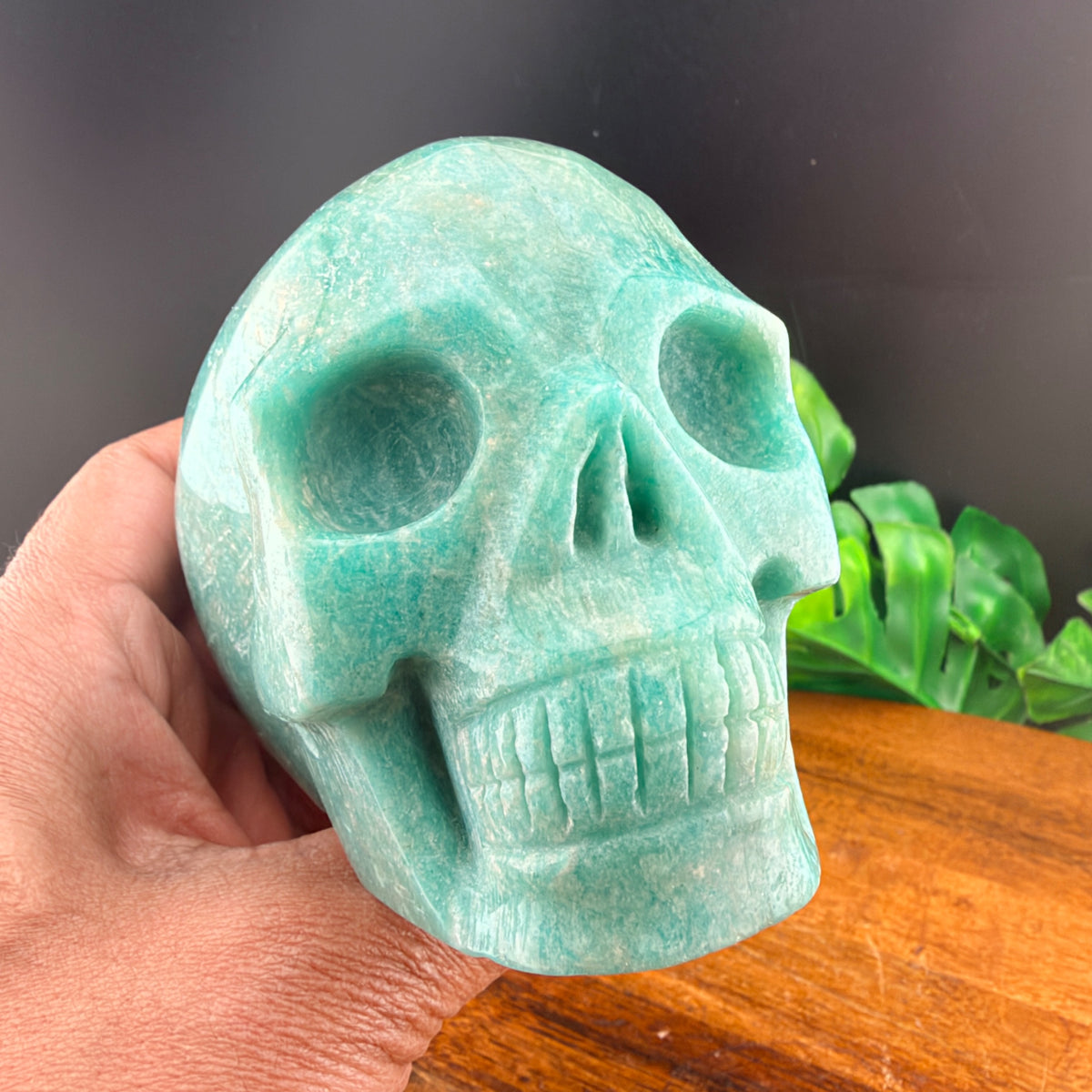 Amazonite Skull