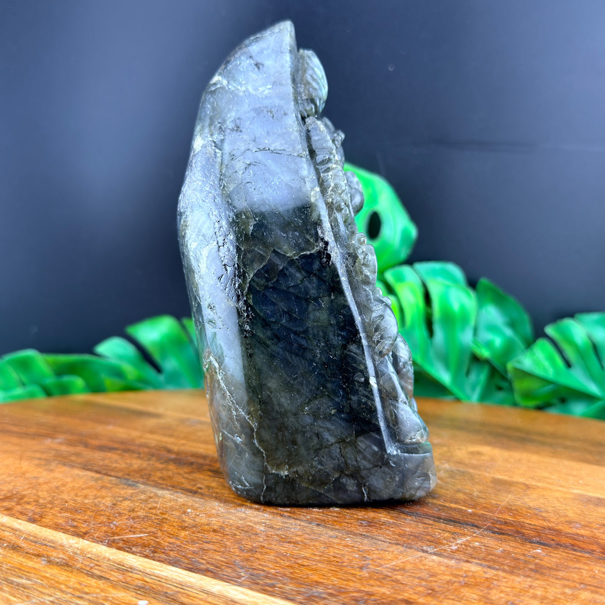 Labradorite Ganesh Carving