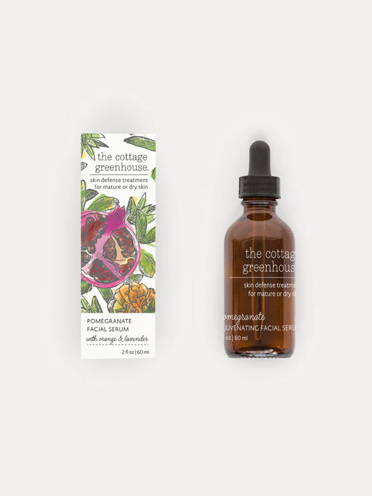 The Cottage Greenhouse Pomegranate Facial Serum with Orange & Lavender