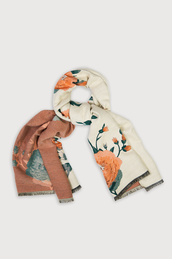 Marigold Bloom Reversible Scarf