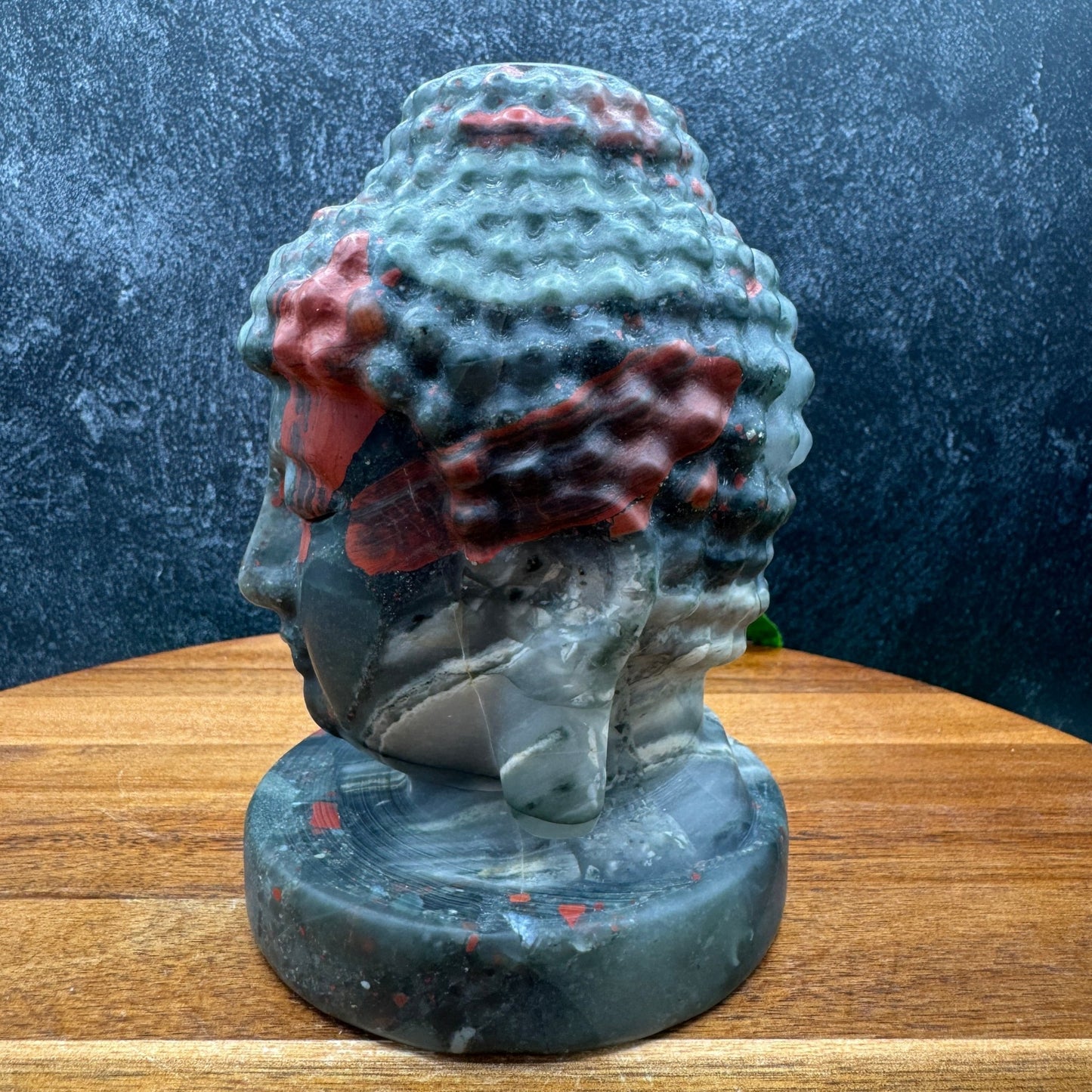 African Bloodstone Buddha Bust - Sage & Magic