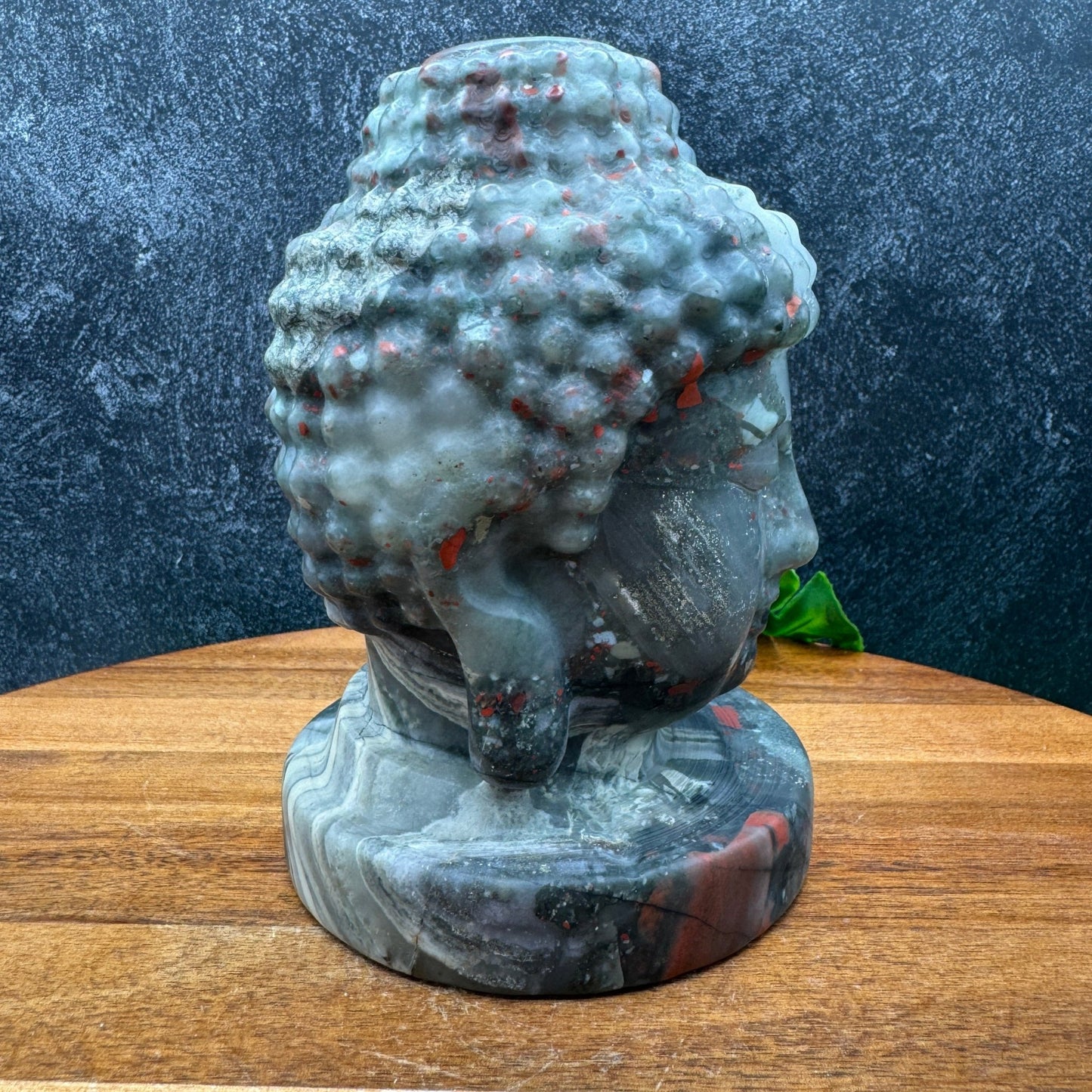 African Bloodstone Buddha Bust - Sage & Magic