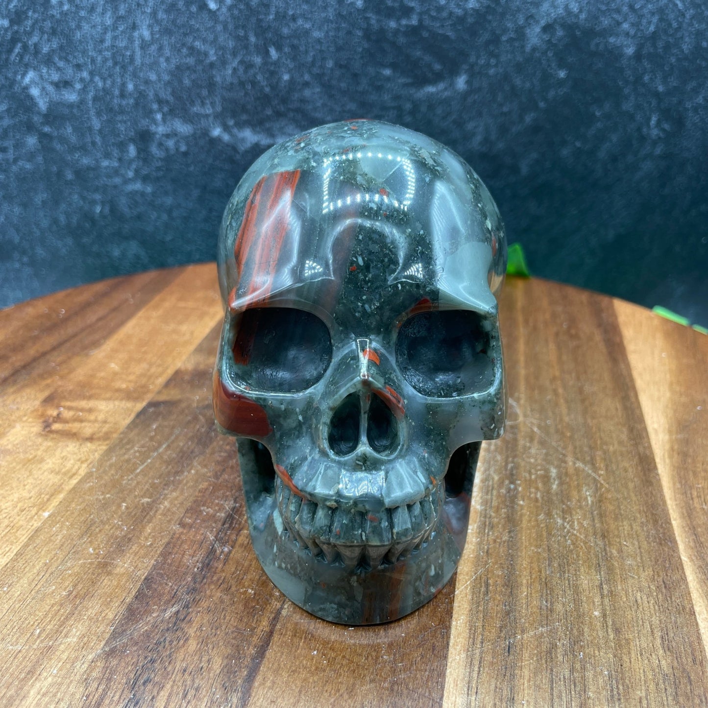 African Bloodstone Skull - Sage & Magic