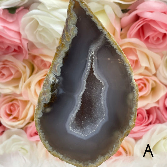 Agate Geode on Stand - Sage & Magic