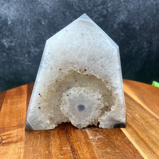 Agate Stalactite Slice Tower - Sage & Magic