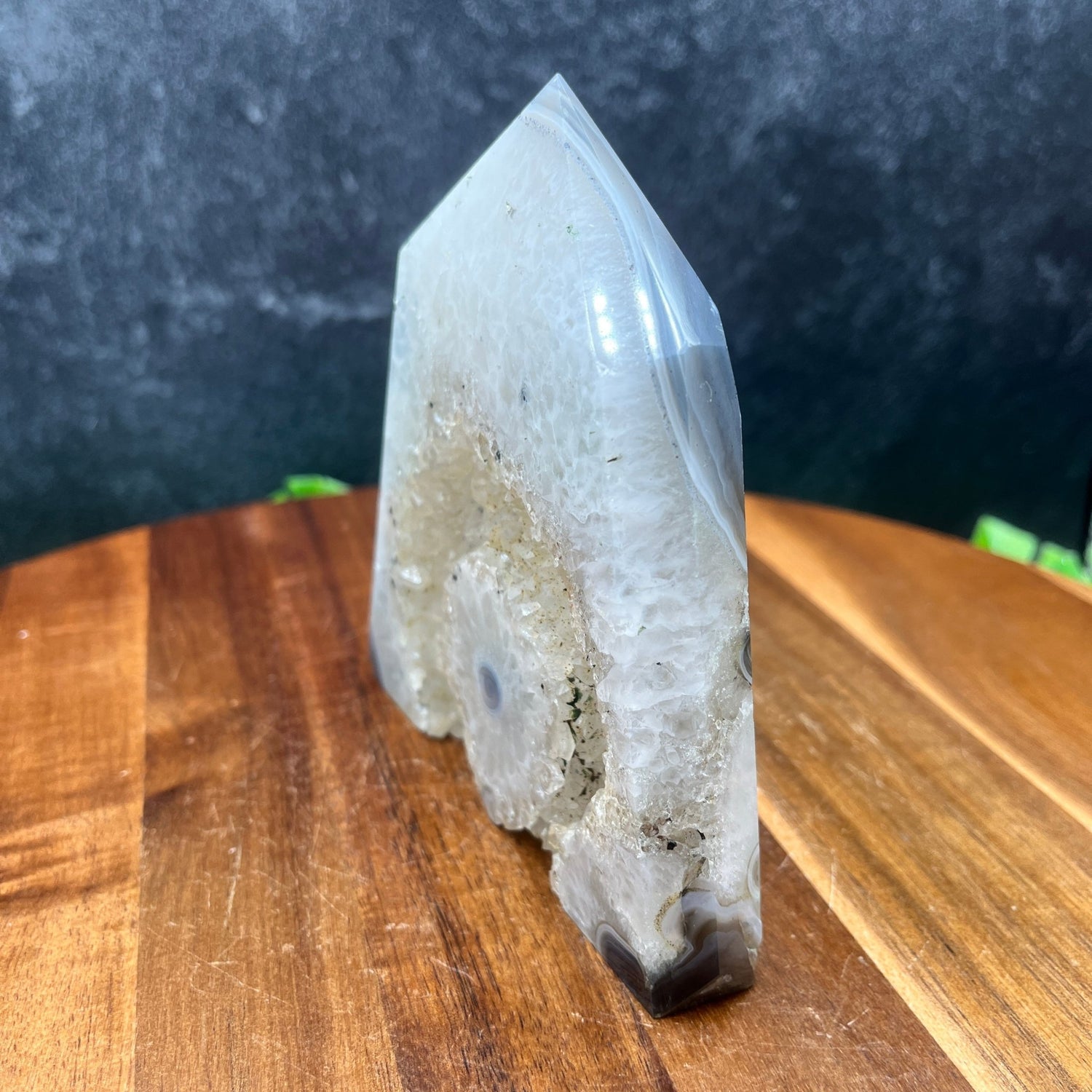 Agate Stalactite Slice Tower - Sage & Magic