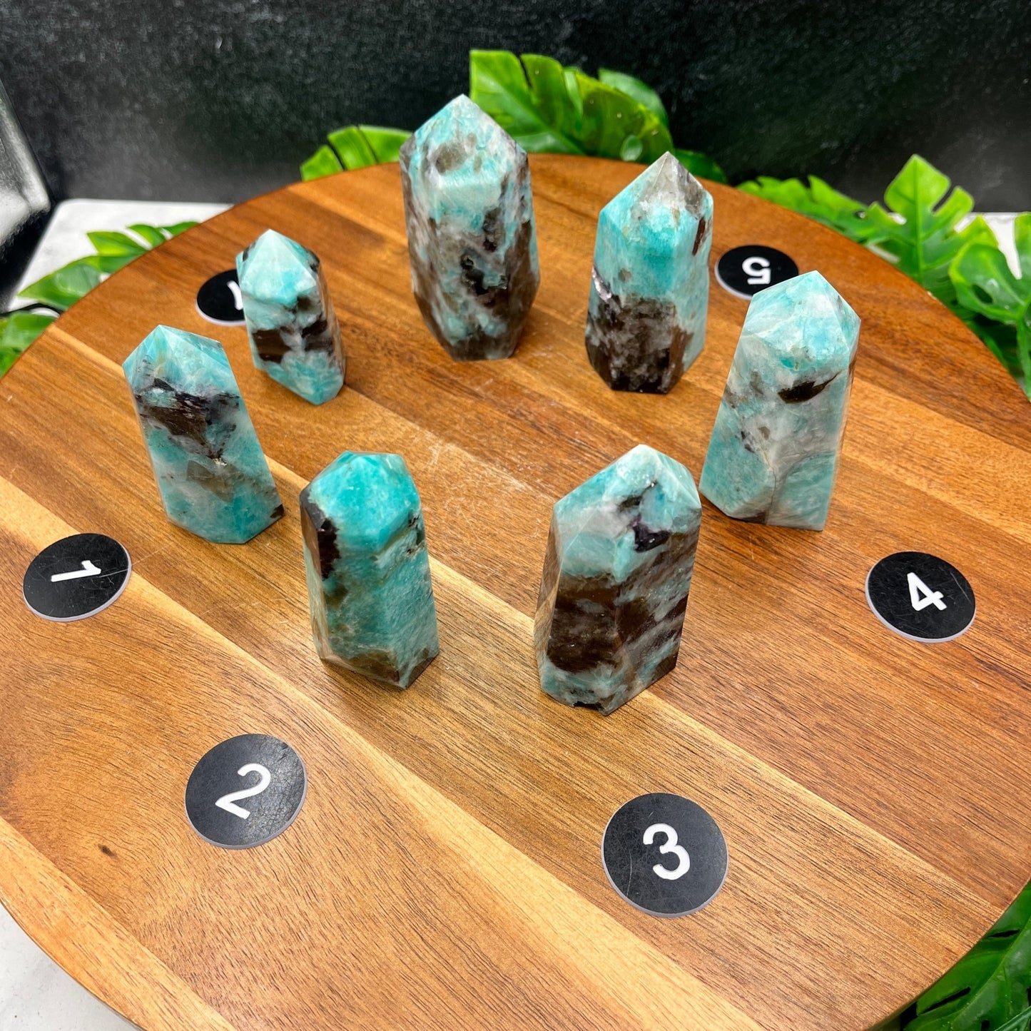 Amazonite in Smoky Quartz Tower - Sage & Magic