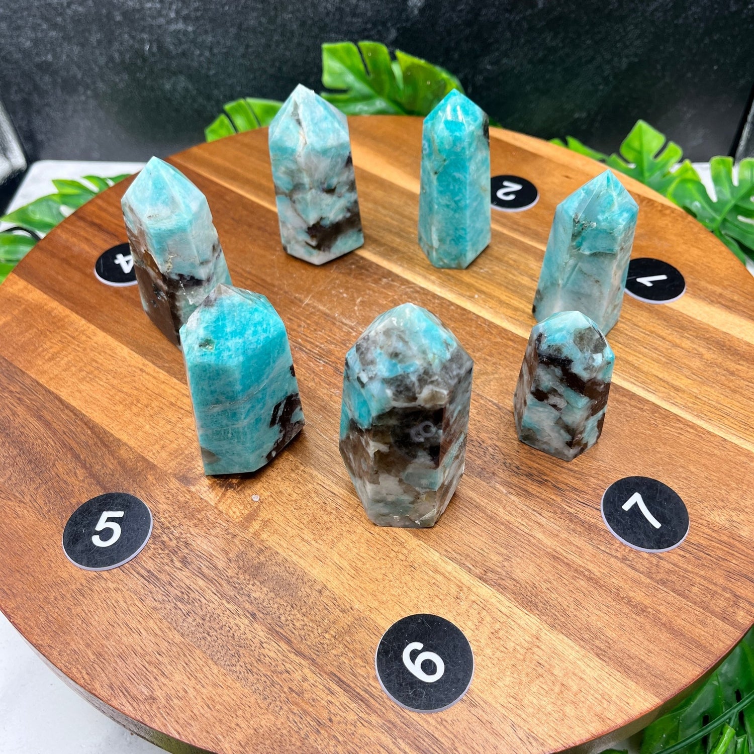 Amazonite in Smoky Quartz Tower - Sage & Magic