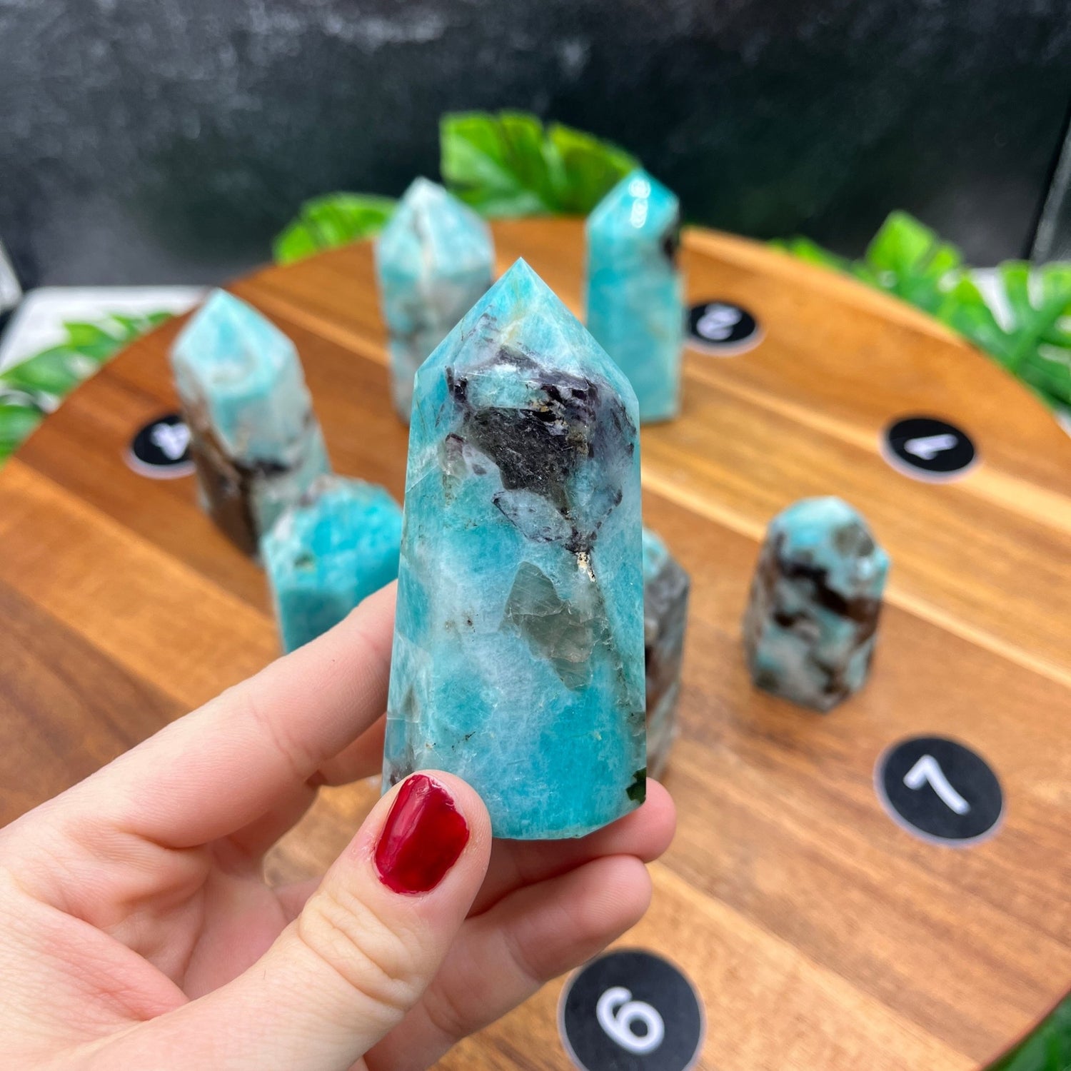 Amazonite in Smoky Quartz Tower - Sage & Magic