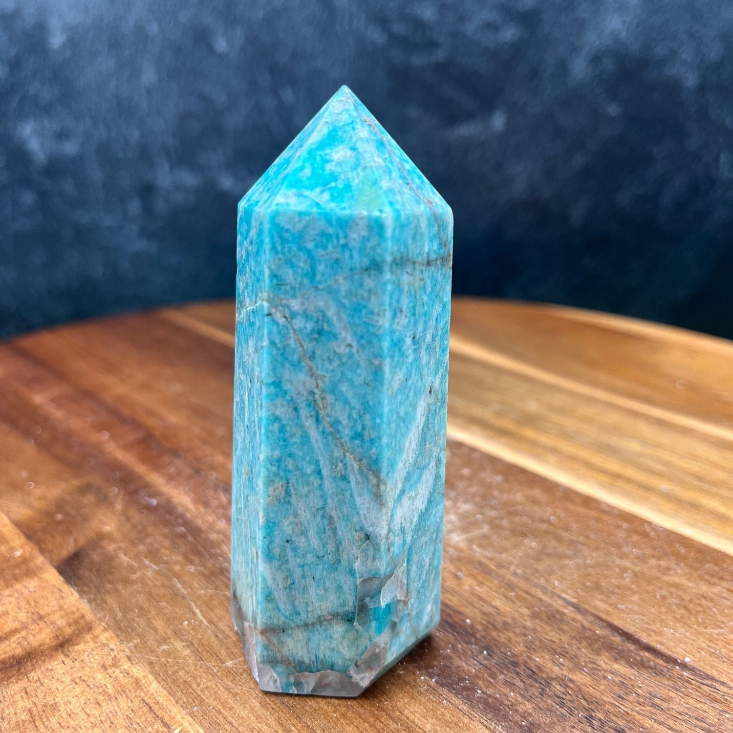 Amazonite on Smoky Quartz Tower - Sage & Magic