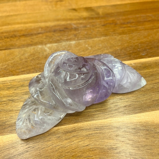 Amethyst Flower Carving - Sage & Magic