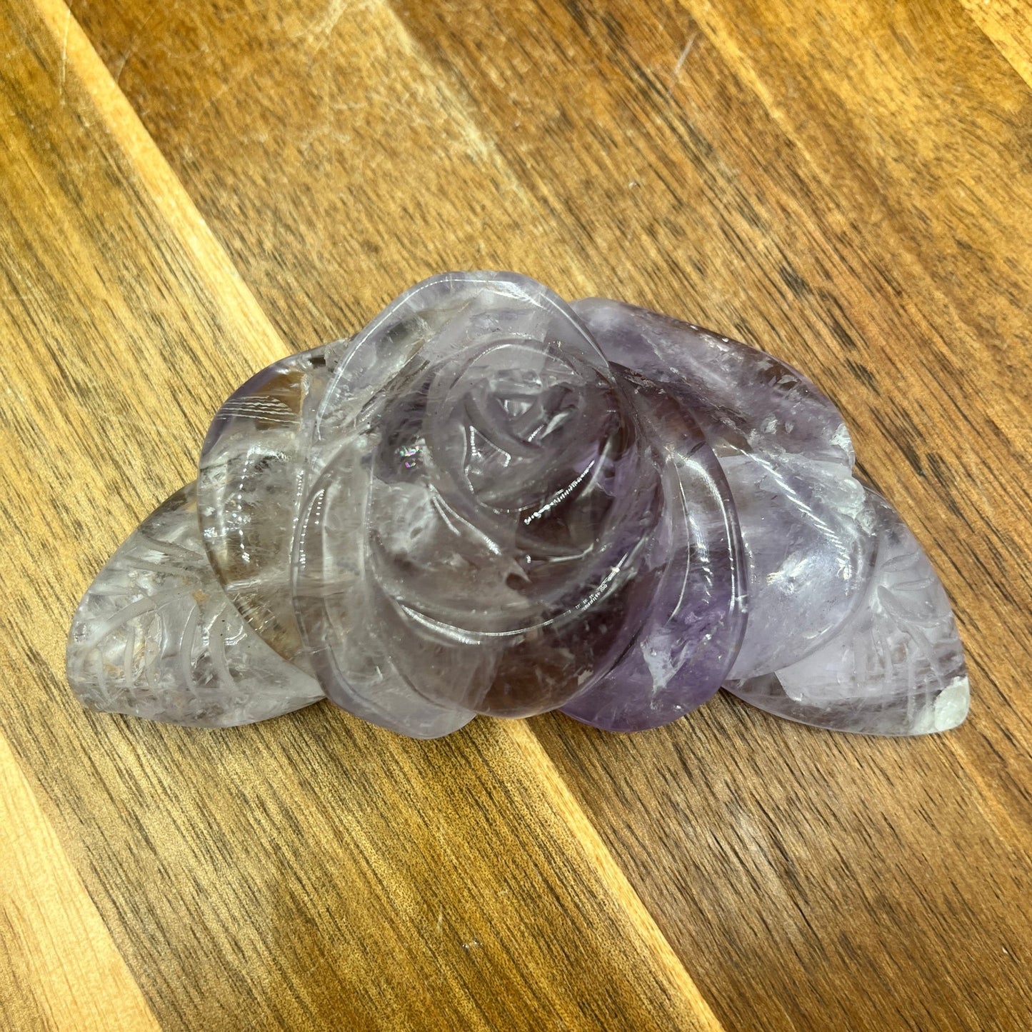 Amethyst Flower Carving - Sage & Magic