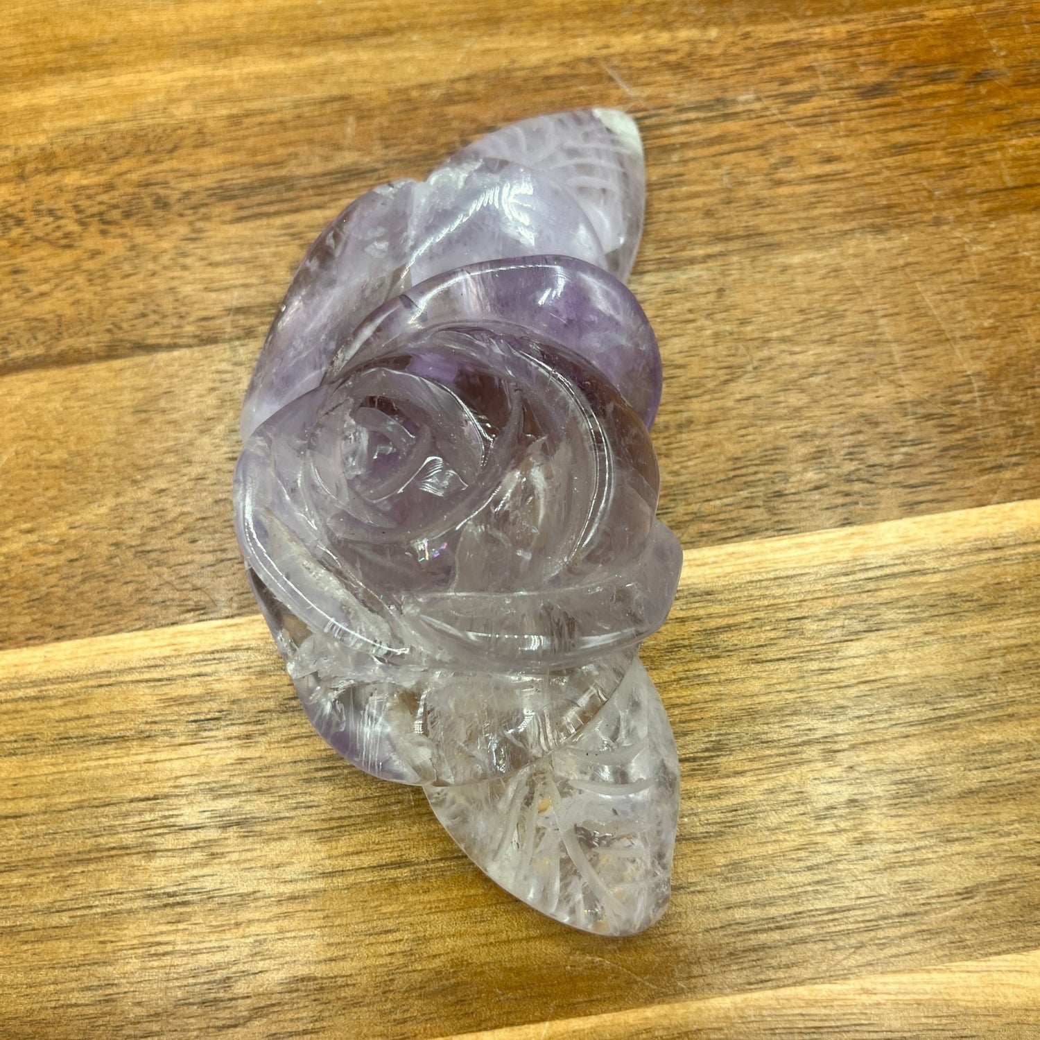 Amethyst Flower Carving - Sage & Magic