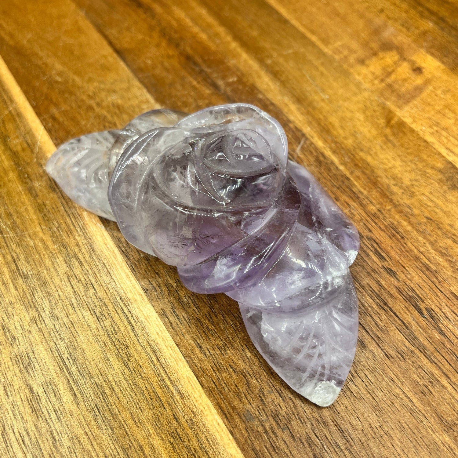 Amethyst Flower Carving - Sage & Magic