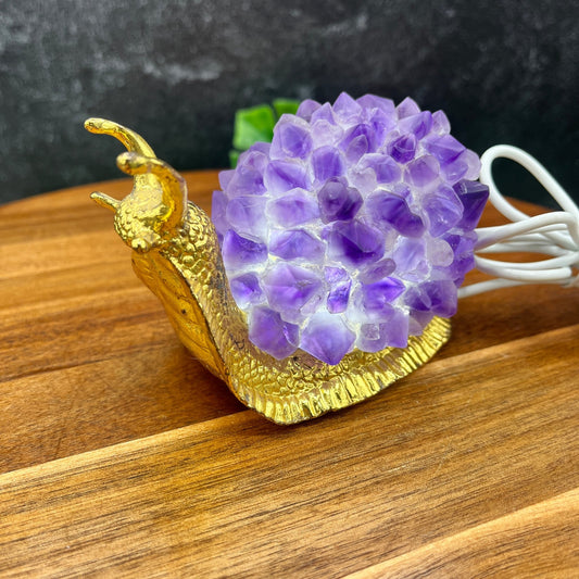 Amethyst Snail USB Lamp - Sage & Magic